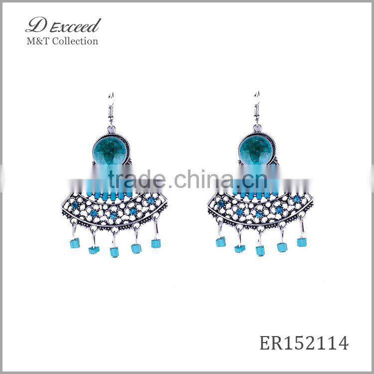 2016 Hot New Designs Ladies/Women's Vintage Jewellery Earrings Bohemian Style Tassels Gold/Silver Plating Drop Earrings