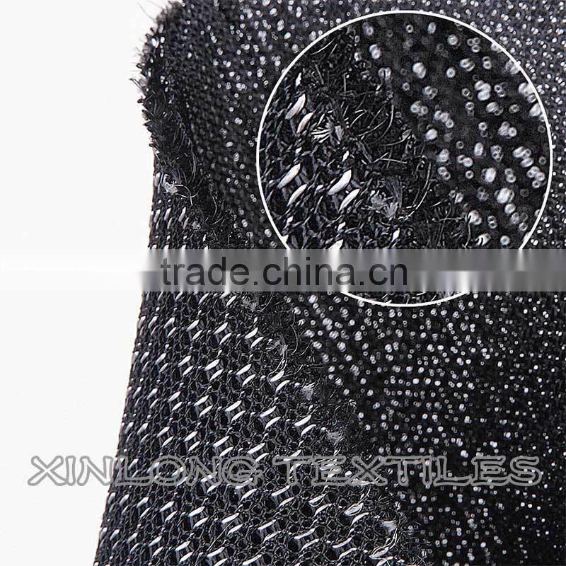 100% polyester rayon sandwich artificial silk air mesh
