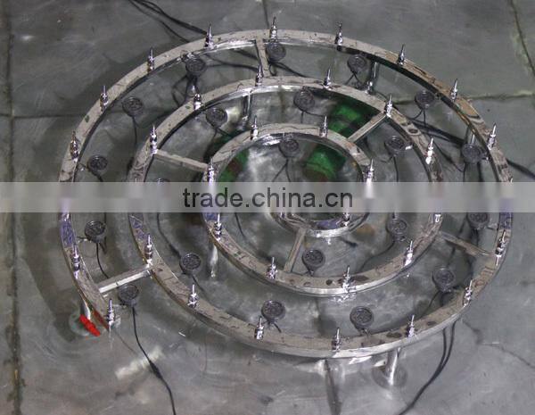 Special design spiral shape LED light outdoor fountain