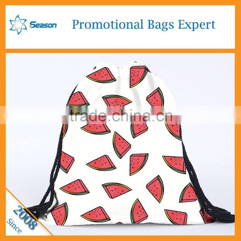 Wholesale bulk drawstring bags fabric shopping bag foldable shopping bag