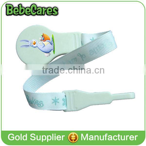 Plastic eco-friendly lovely baby pacifier clips