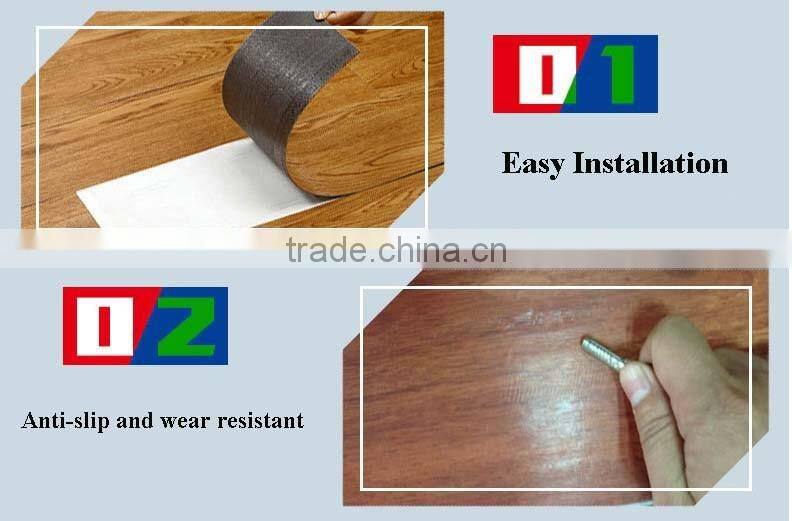 Waterproof Self Adhesive Plastic PVC vinyl flooring plank