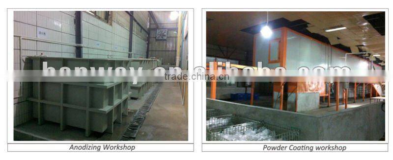 CNC machining black anodize aluminum die casting powder coating auto spare parts