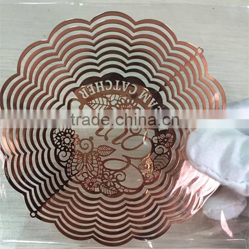 new 2016 china supplier fancy metal etched wholesale wind spinner parts