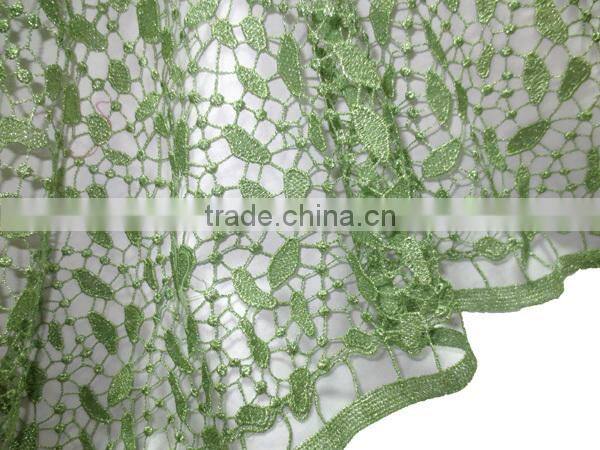 Organic cotton lace fabric austrian lace fabric cotton guipure lace fabric