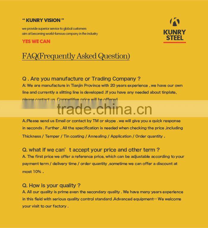 golden lacquer and four color printed tinplate sheet for earosol can