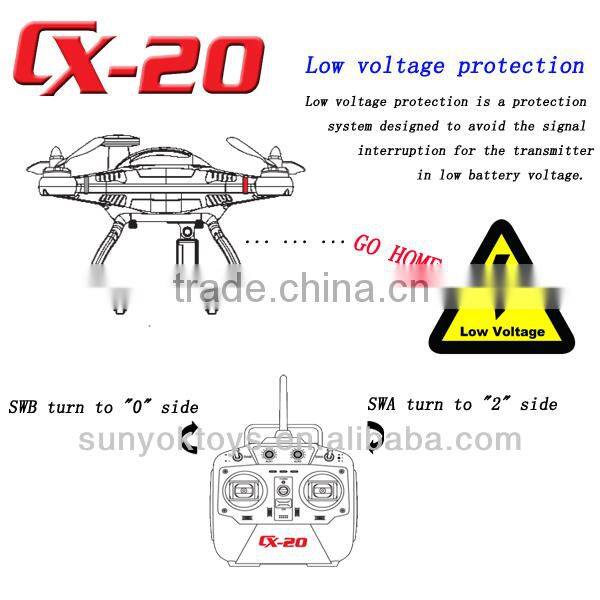 CX20 RC Quadcopter with GPS Altidude Hold System, Quadcopter GPS