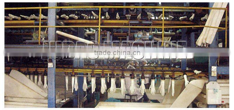 Surgical glove production line