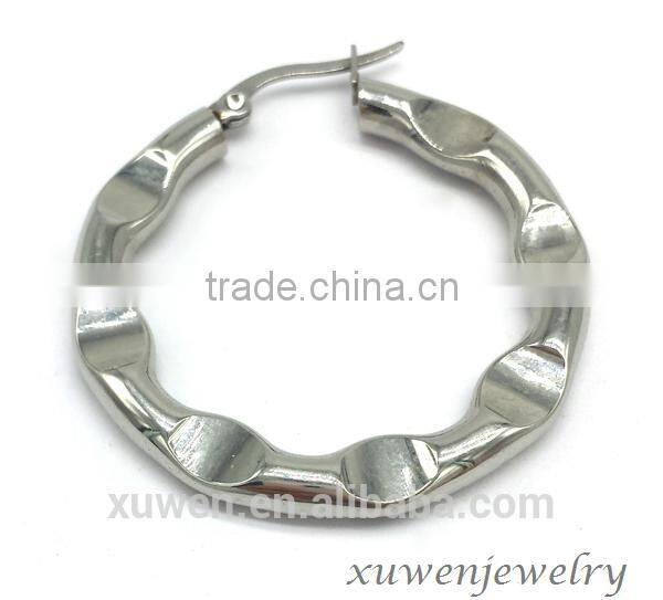 mirror finish women stainless steel 2016 earrings