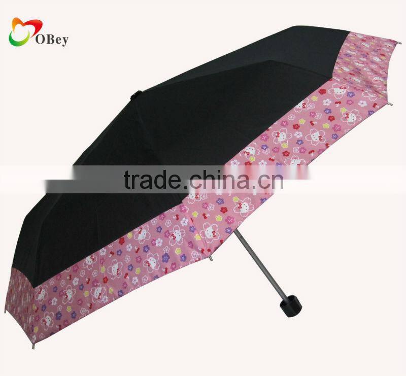 8K Hello Kitty Printed Folding Umbrella