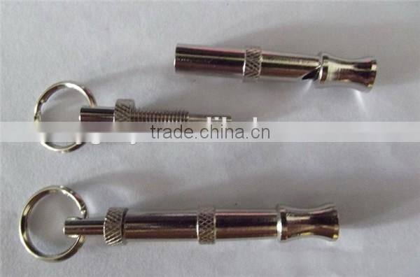 Supplies Stainless steel Puppy Dog Whistle Key chain Pet Dog Training Adjustable Sound products