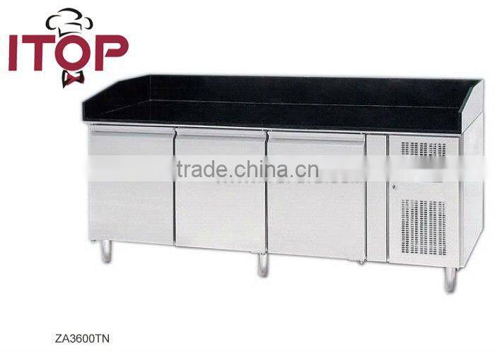 air-cooled stainless steel refrigerated counters for PIZZA