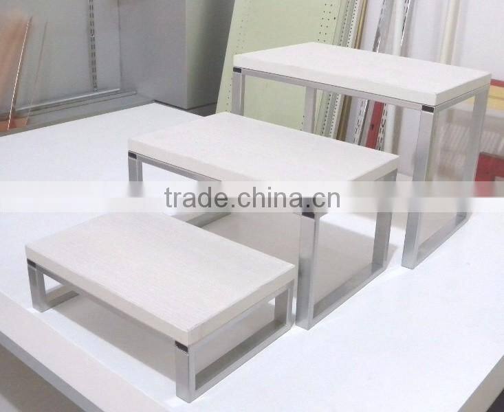 Detachable Powder Coating & MDF Table Display Rack