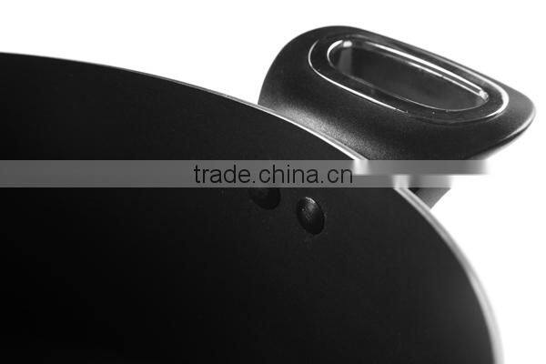 Aluminm nonstick cooking pot with spiral bottom