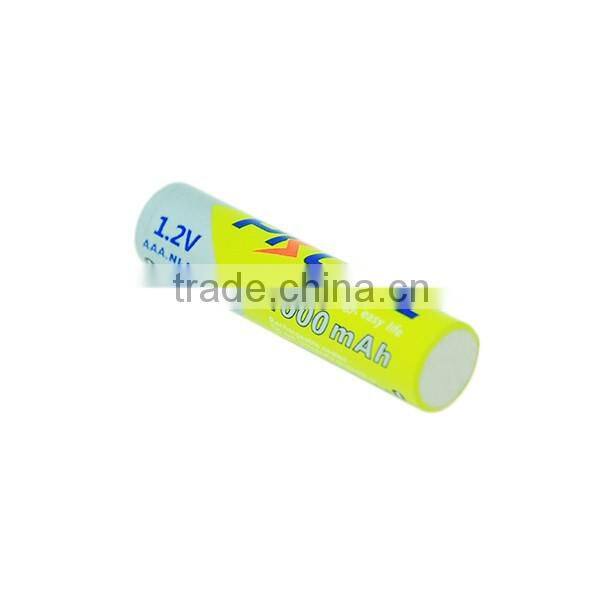 Customized 1.2v 1000ma ni-mh aaa battery cell 1.2v 1000mAh NI-MH