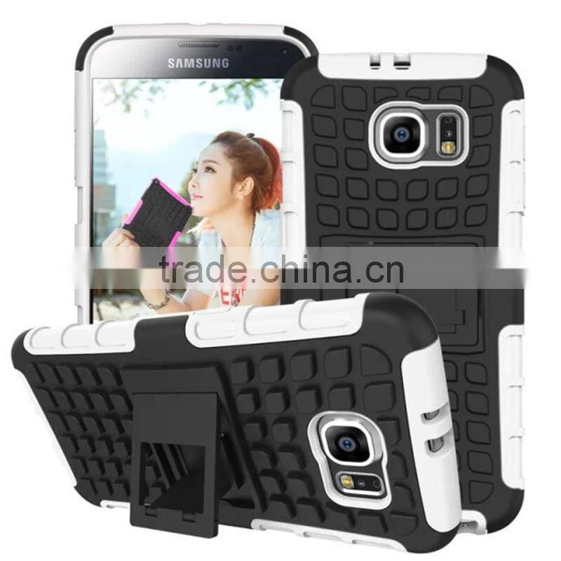 High Quality 2 in 1 PC + TPU Heavy Duty Shockproof Case Cover For Samsung S6
