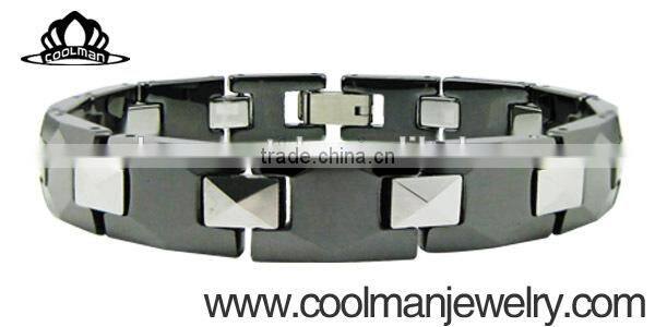 Vintage fashion fancy classic design tungsten magnetic bracelets men
