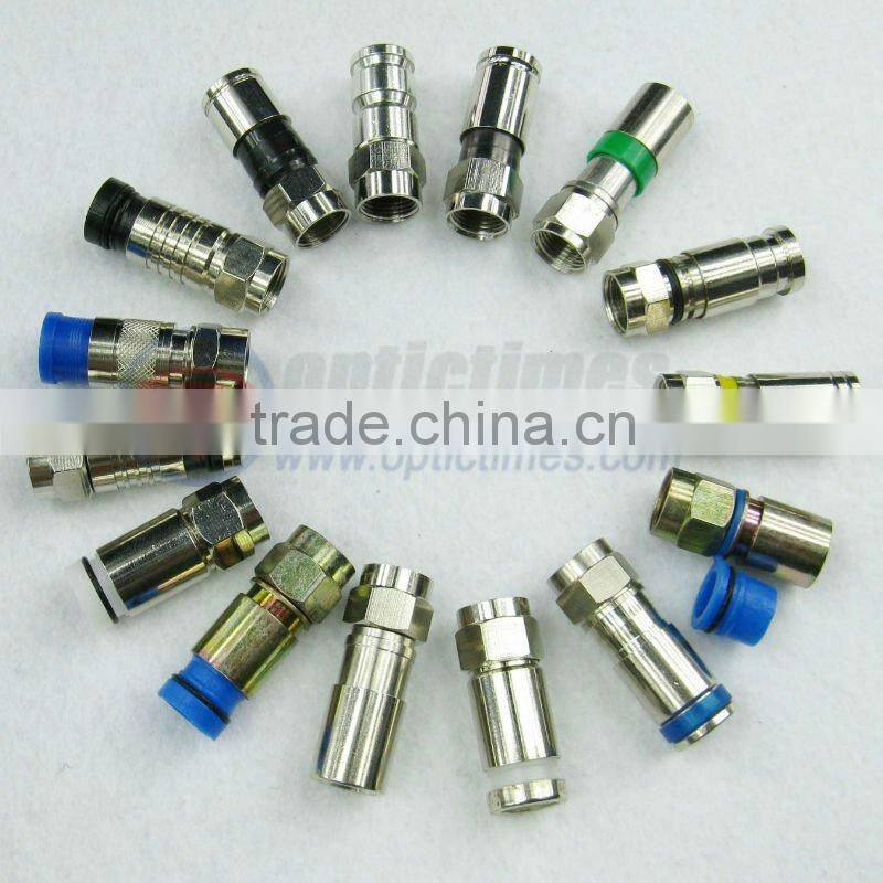 compression rg6 rf cable connector