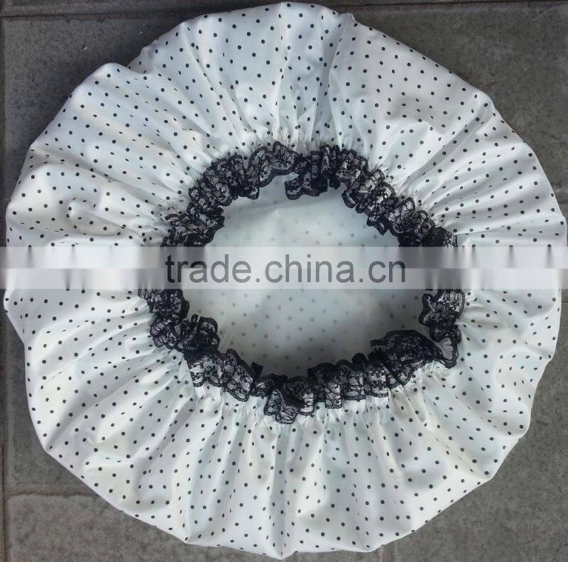 waterproof polyester shower cap