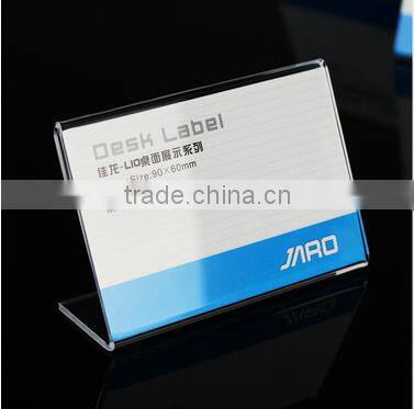 4*6cm clear acrylic transparent price tag stand