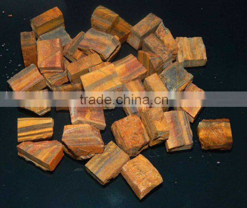 Natural Tiger Eye Rough from Loose Gemstone Supplier