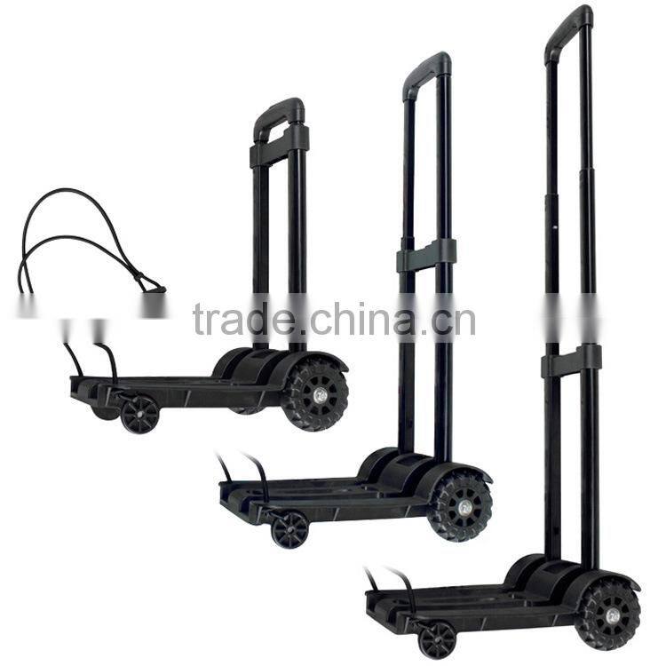 Lightweight luggage metal folding cart /Portable folding shopping luggage trolley/Multi-function telescopic folded shopping cart