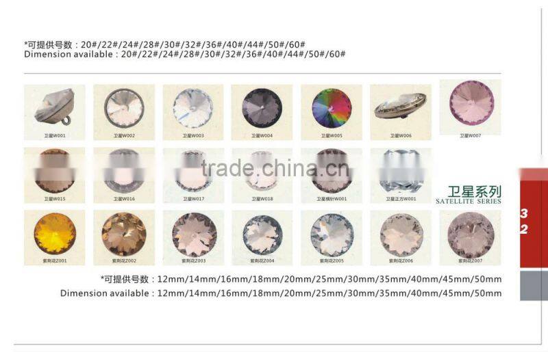 crystal button for bed headboard