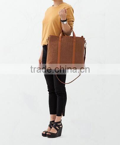 Genuine Leather and Fabric men bag leather messenger branded hand bags for women bags made of leather