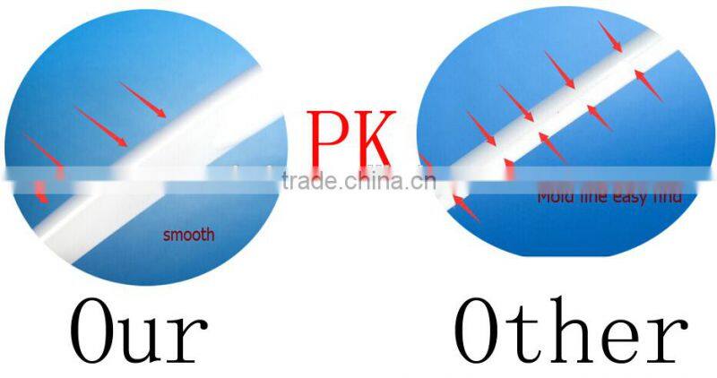 6cm white spatula with gold logo bp cosmetic cream moon falcate shape plastic Mask spatula