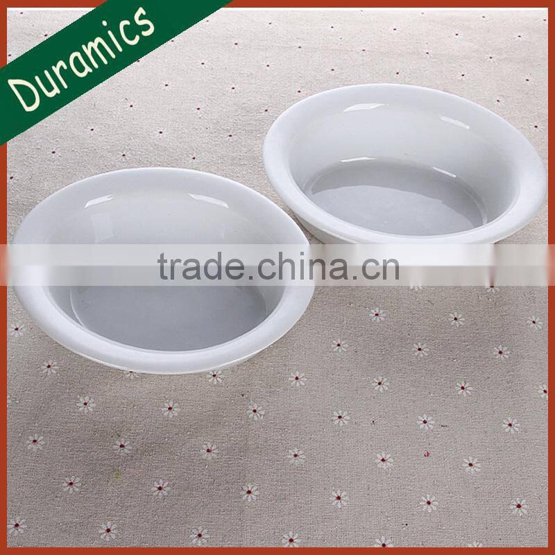 Durable white porcelain oval roasters for good price
