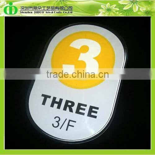 DDB-0060 Trade Assurance Shenzhen Factory Wholesale Color Acrylic Floor Number