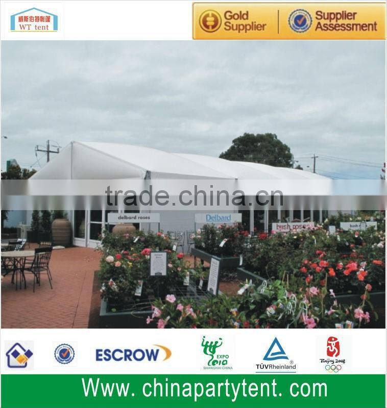 Aluminum frame span white marquee tent for events