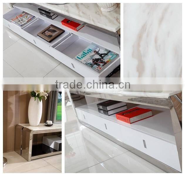 Living room top white marble foshan furniture