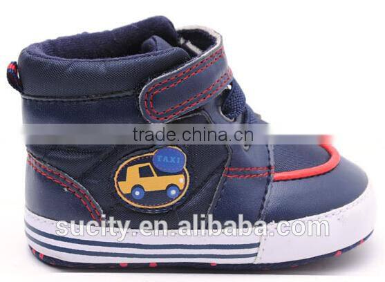 2014 elegant fabric newborn baby shoes like sport shoes design