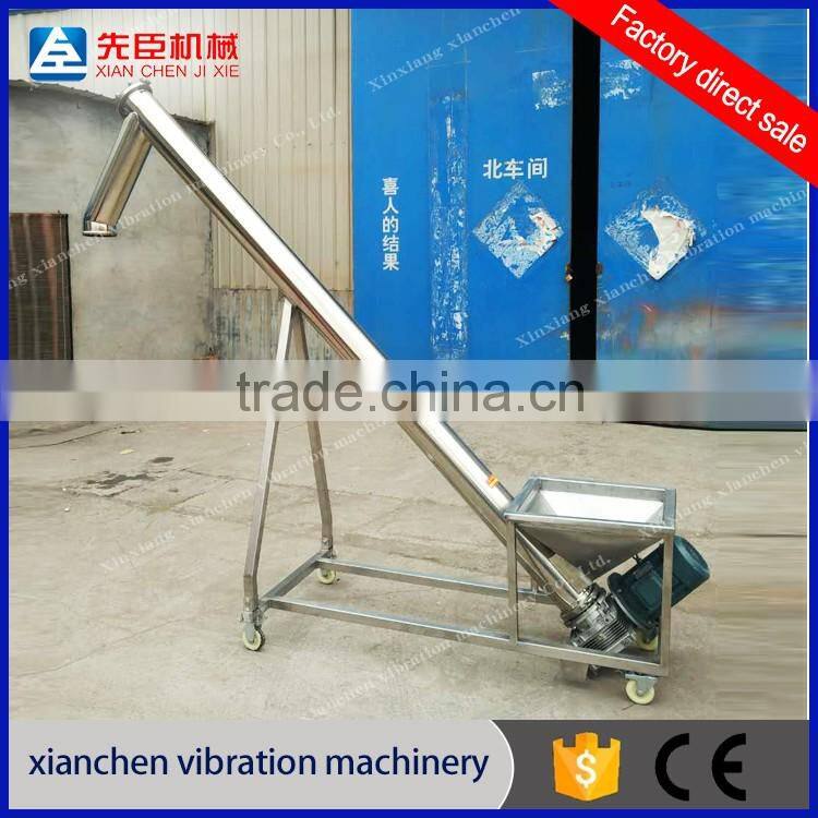 Stainless steel small flexible screw conveyor for powder