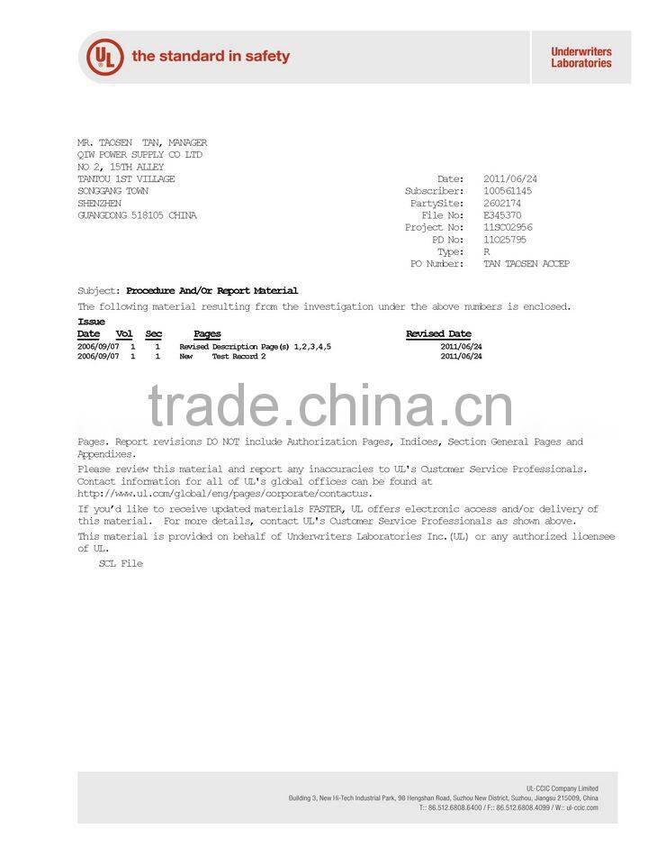 Battery Charger KTEC/GME 18W 9V 2A UL/cUL/PSE/FCC/CEC/BSMI/GS/CE/ERP/SAA/C-TICK/MEPS/CCC