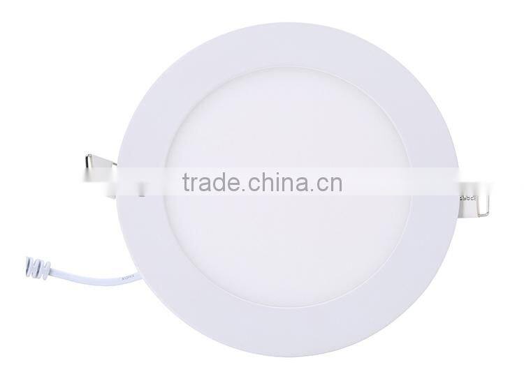 Good quality slim panel light round for office 12w