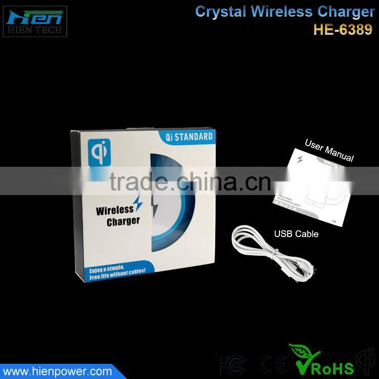 2015 new design Acrylic wireless charger accept customize LOGO wireless charger for samsung galaxy note 3