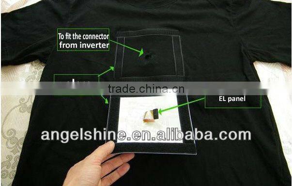 attractive el flashing panel / el t-shirt panel