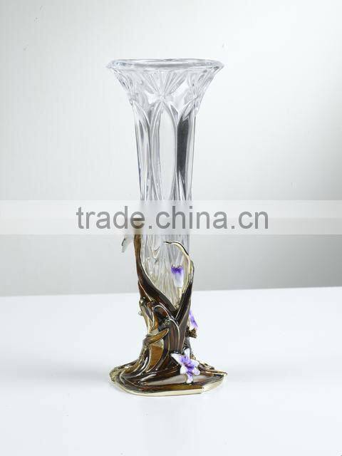 RORO pewter design enamel color vase