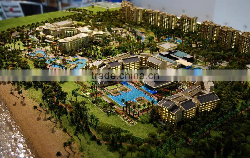 sea beach house building scale model for real estate exhibition