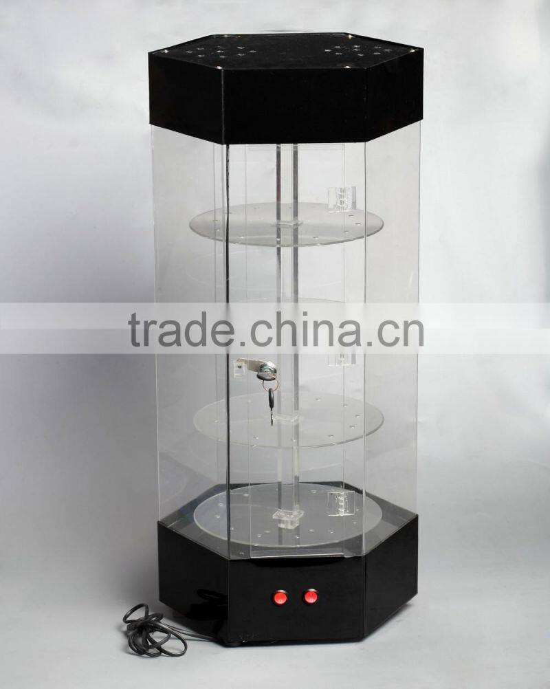 Acrylic countertop rotating jewelry display stand,counter display