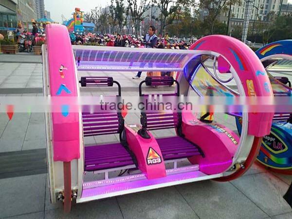 Outdoor amusement equipment luxury car electric happy le bar car for adults