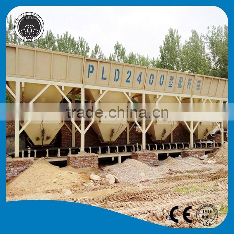 Better PLD4800 concrete batching plant factory concrete batching bins