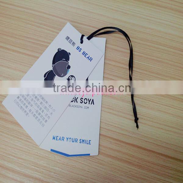 custom paper swing hang tags for garment clothes