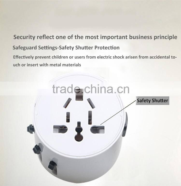 JS-W006 US Power Adapter plug for macbook Shucko Grounded Universal Adapter Plug Electrical plug