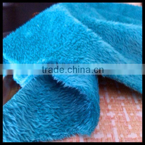 Super soft double sided brushed fabric printed for garments and blankets market