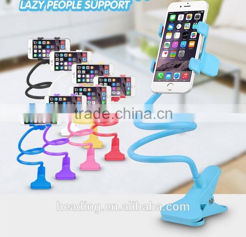 For lazy guys long arm mobile phone bracket for desk