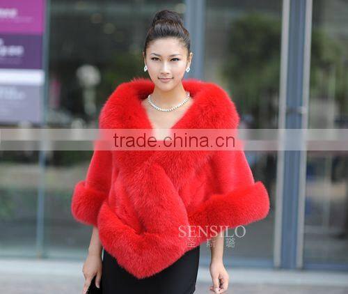 MK001 new style mink fur shawl