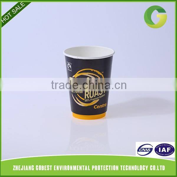 Gobes High Quality Hot Sale Disposable Custom Printed Double Wall Custom Paper Coffee Cup